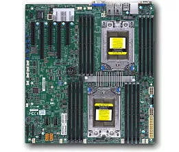 Supermicro MBD-H11DSI-O Server Motherboard - 2x Socket SP3 - AMD 16x DDR4 - 2x M.2 - 2x PCIe x16 - 3x RJ-45 - EATX