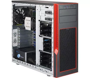 Supermicro SYS-5038AD-I Barebone System - Mid-tower - X99 - LGA-2011-3 - 1X CPU - Black