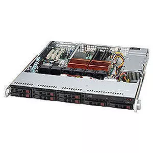 Supermicro CSE-113MTQ-560CB SC113MTQ-560CB Chassis - 1U - Rack-mountable - 9 Bays - 560W - Black