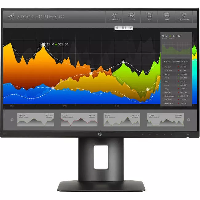 HP K7C00A4#ABA Business Z24nf Full HD LCD Monitor - 16:9 - Black