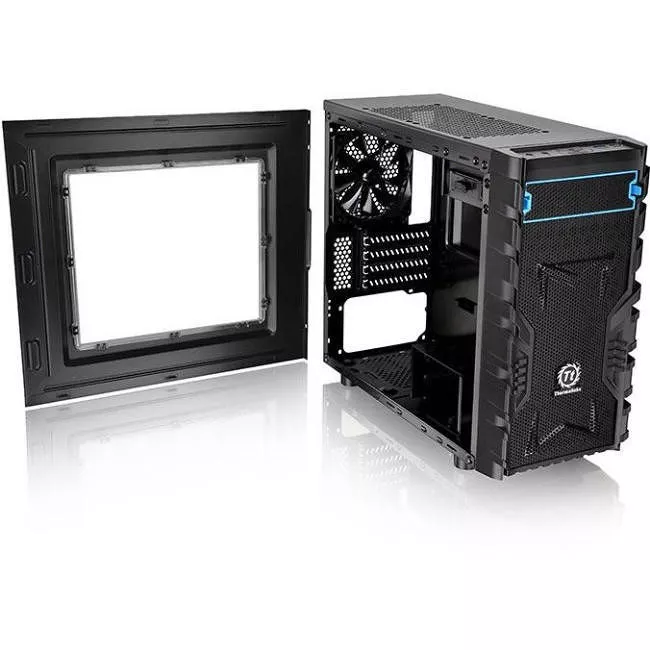Thermaltake CA-1D3-00S1NN-00 Versa H13 M-ATX Gaming Chassis - Micro Tower - Black