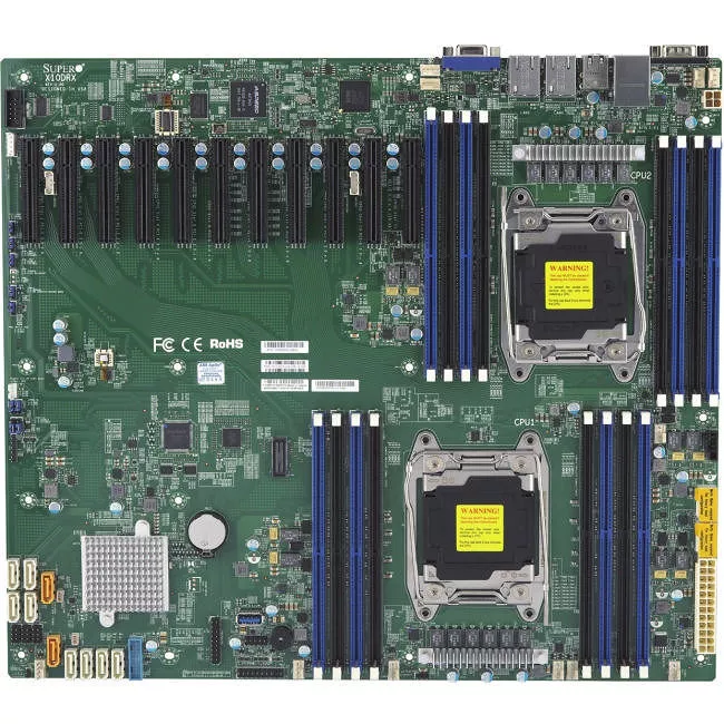 Supermicro MBD-X10DRX-B Server Motherboard - 2x Socket LGA 2011-v3 - Intel C612 - 16x DDR4 - RAID - Proprietary Form Factor