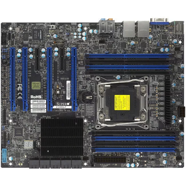 Supermicro MBD-X10SRA-F-B Server Motherboard - 1x Socket LGA 2011-v3 - Intel C612 - 8x DDR4 - RAID - 4x PCIe x16 - ATX