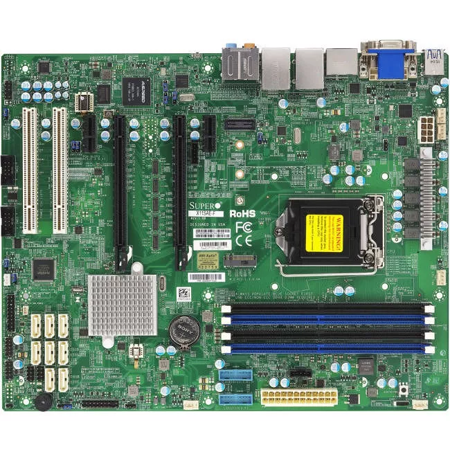 Supermicro MBD-X11SAE-F-B Workstation Motherboard - 1x Socket H4 LGA-1151 - Intel C236 - 4x DDR4 - RAID - 2x PCIe x16 - ATX