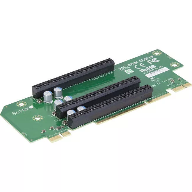 Supermicro RSC-R2UW-2E8E16 Riser Card - 2U - LHS - Gen2/Gen3 - Passive - Output 3x PCIe x16