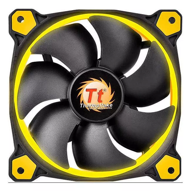 Thermaltake CL-F039-PL14YL-A Riing 14 High Static Pressure LED Radiator Fan