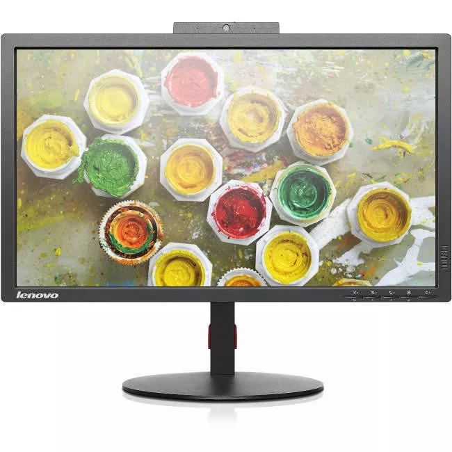 Lenovo 60CBMAR6US ThinkVision T2224z Webcam Full HD LCD Monitor - 16:9 - Raven Black