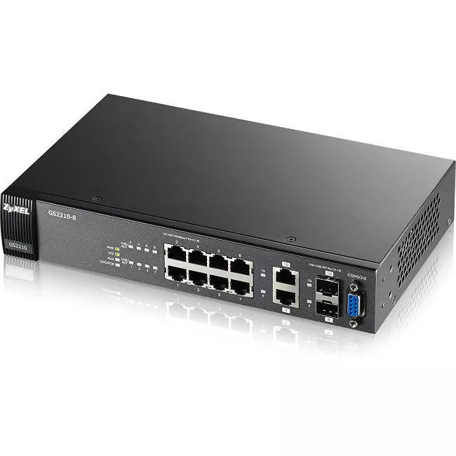 ZyXEL GS2210-8 8-Port GbE L2 Switch