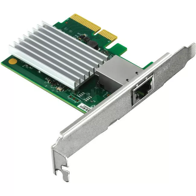 TRENDnet TEG-10GECTX 10 Gigabit PCIe Network Adapter, Converts A PCIe Slot Into A 10G Ethernet Port, Supports 802.1Q Vlan, Includes Standard & Low-Profile Brackets, PCIe 2.0, PCIe 3.0, Silver,