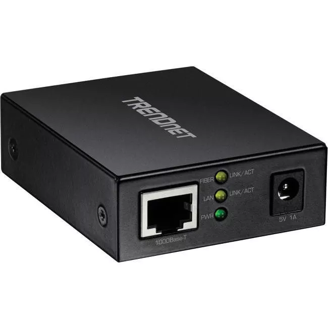 TRENDnet TFC-GSFP 1000BASE-T to SFP Fiber Media Converter; Gigabit Ethernet to SFP Media Converter; 4Gbps Switching Capactiy;