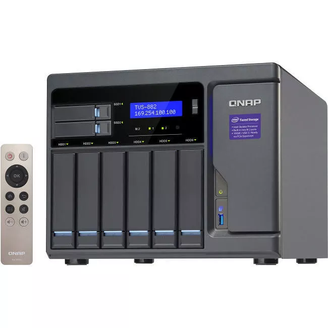 QNAP TVS-882-I3-8G-US Turbo SAN/NAS Server