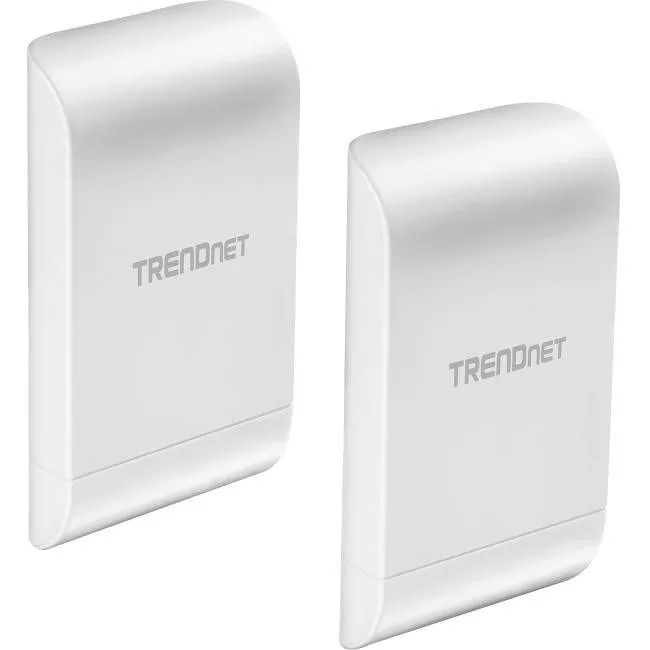 TRENDnet TEW-740APBO2K 10dBi Wireless N300 Outdoor PoE Pre-configured Point-to-Point Bridge Bundle Kit, Two Pre-Configured Wireless N Access Points, IPX6 Rated Housing, 10 dBi Antennas, White,
