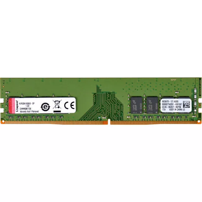 Kingston KVR26N19S8/8 ValueRAM 8GB DDR4 SDRAM Memory Module - Non-ECC - Unbuffered