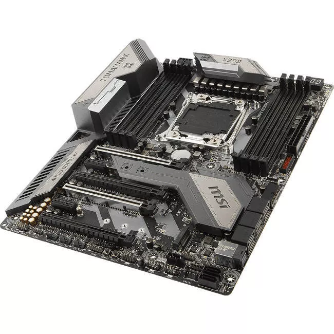 MSI X299 TOMAHAWK AC Desktop Motherboard - 1x Socket R4 LGA-2066 - Intel X299 - 8x DDR4 - RAID - 3x M.2 - 4x PCIe x16 - Wi-Fi - ATX