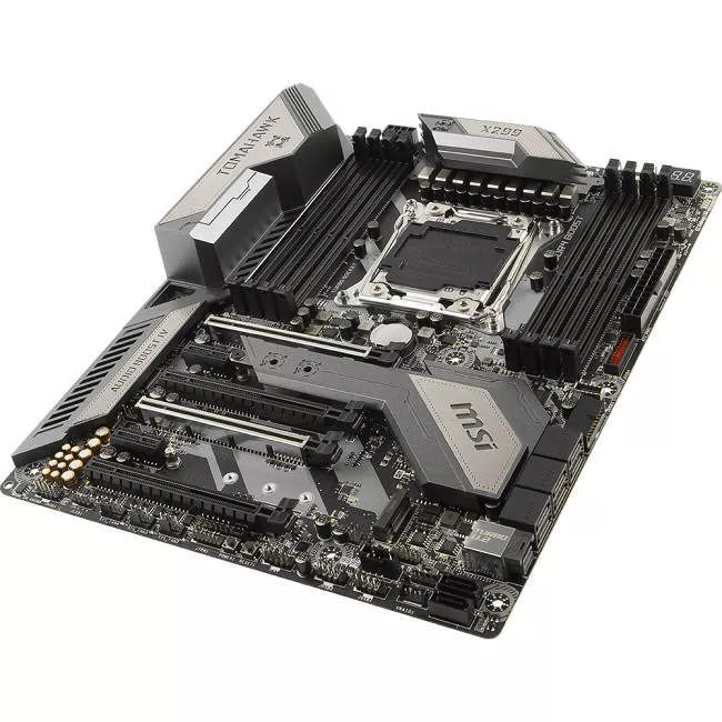 MSI X299 TOMAHAWK Desktop Motherboard - 1x Socket R4 LGA-2066 - Intel X299 - 8x DDR4 - RAID - 3x M.2 - 4x PCIe x16 - ATX