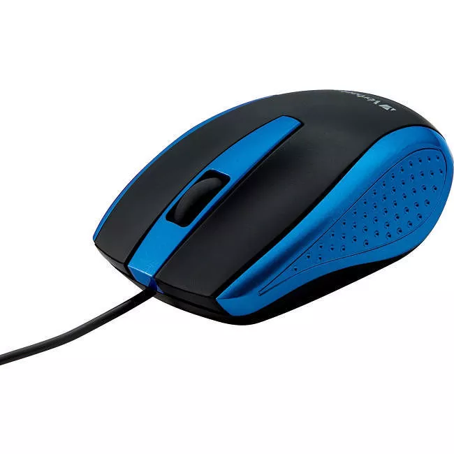 Verbatim 99743 Corded Notebook Optical Mouse - Blue