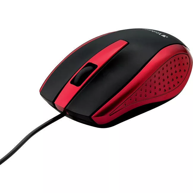 Verbatim 99742 Corded Notebook Optical Mouse - Red