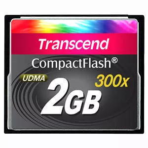 Transcend TS2GCF300 2GB CompactFlash (CF) Card - 300x