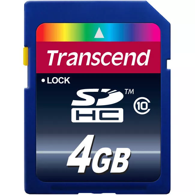 Transcend TS4GSDHC10 4 GB Class 10 SDHC Card