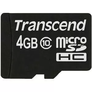 Transcend TS4GUSDC10 4 GB Class 10 microSDHC