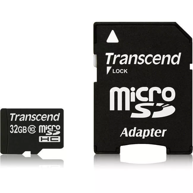 Transcend TS32GUSDHC10 32 GB microSDHC Class 10 w/ Adapter