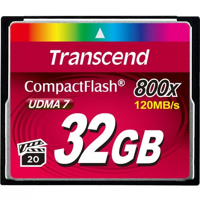 Transcend TS32GCF800 32 GB CompactFFlash Card (800X, TYPE I )