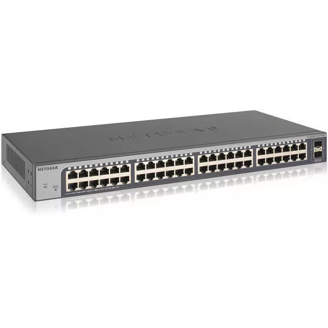 NETGEAR GS750E-100NAS 48-port Gigabit Smart Managed Plus Switch with 2 SFP Ports (GS750E)
