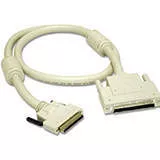 C2G 28293 1.5ft LVD/SE VHDCI .8mm 68-pin Male to SCSI-3 MD68 Male Cable with Ferrites