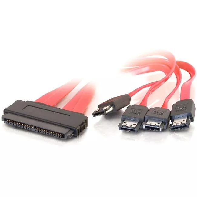 C2G 10251 1m SAS 32-pin to Four External Serial ATA Cable