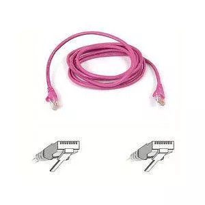 Belkin A3L791-04-PNK Cat5e Patch Cable - 4ft - Pink