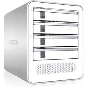 ICY DOCK MB561U3S-4S R1 Drive Enclosure - External - White, Silver