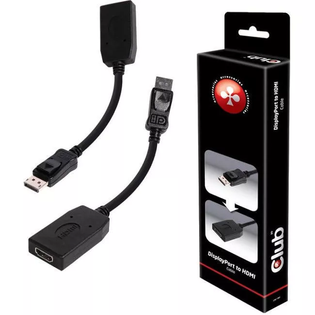Club 3D CAC-1001 DP Male to HDMI Female Passive Adapter Cable