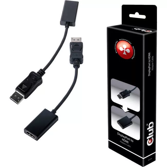 Club 3D CAC-1053 DisplayPort to HDMI Active 3D Adapter Cable