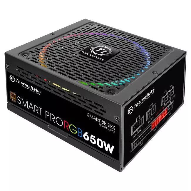 Thermaltake PS-SPR-0650FPCBUS-R Smart Pro RGB 650W Bronze Fully Modular