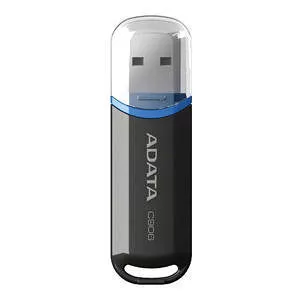 ADATA AC906-8G-RBK C906 8 GB Classic USB 2.0 Flash Drive - Black
