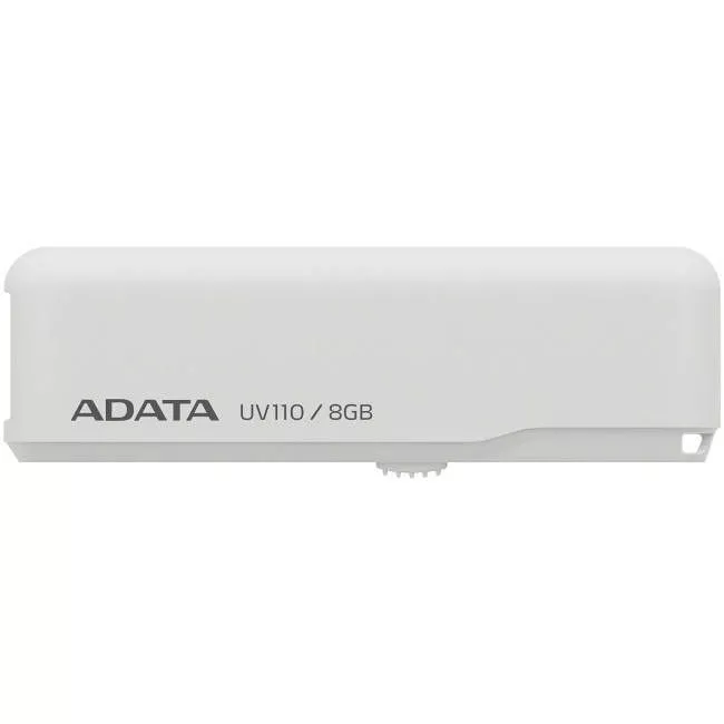 ADATA AUV110-8G-RWH DashDrive -Pearl White - 8GB USB 2.0 Flash Drive 