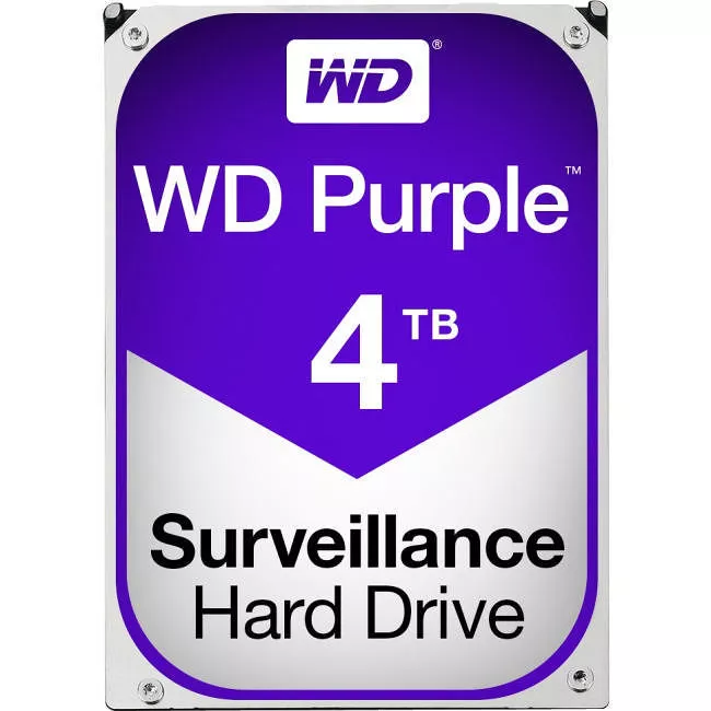 WD WD40PURZ Purple 4 TB 3.5" 5400 RPM SATA 64 MB Cache Surveillance Hard Drive