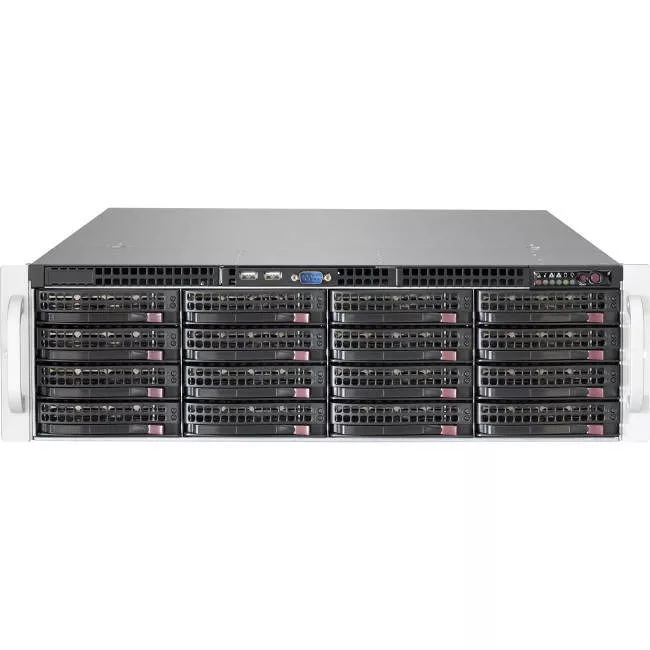 Supermicro CSE-836BE1CR1K03JBOD SuperChassis Drive Enclosure - 3U Rack-mountable - Black