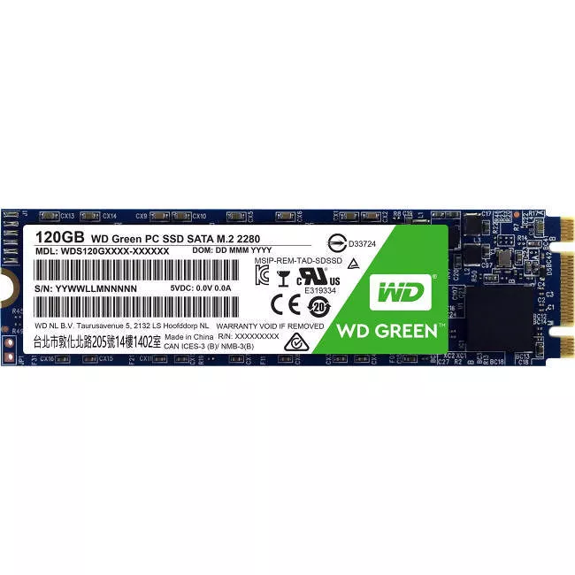 WD WDS120G1G0B Green 120 GB Internal Solid State Drive - SATA - M.2 2280