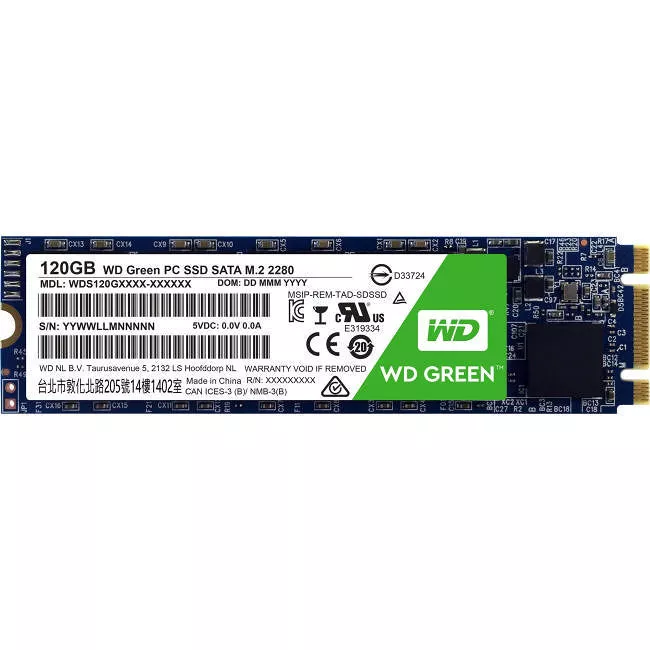 WD WDS120G1G0B Green SSD - 120 GB - Internal - M.2 2280 - SATA