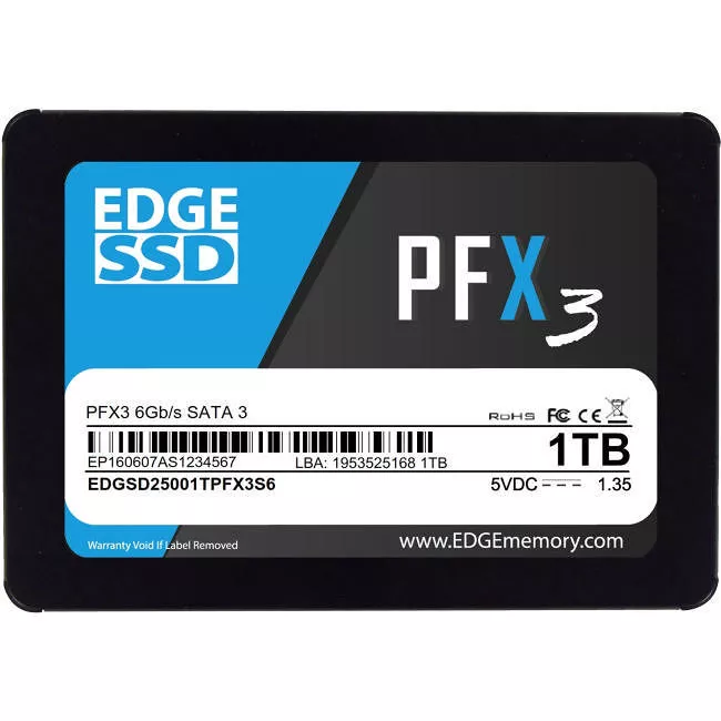 EDGE PE250614 PFX3 SSD - 1 TB - Internal - 2.5 - SATA