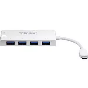 TRENDnet TUC-H4E2 USB-C to 4-Port USB 3.0 Hub with Power Delivery