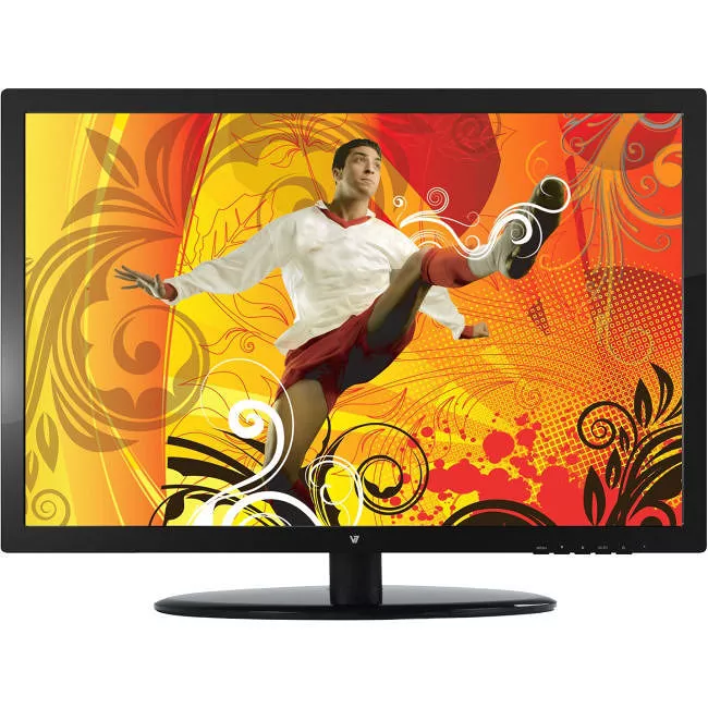 V7 LED215W2RS-8N 22in Widescreen Full HD LED w/ Speakers 1920x1080 Res 16:9 5ms Vesa (21.5" Vis)