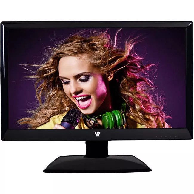 V7 LED19W2S-9N 19" Class WXGA+ LCD Monitor - 16:10 - Glossy Black