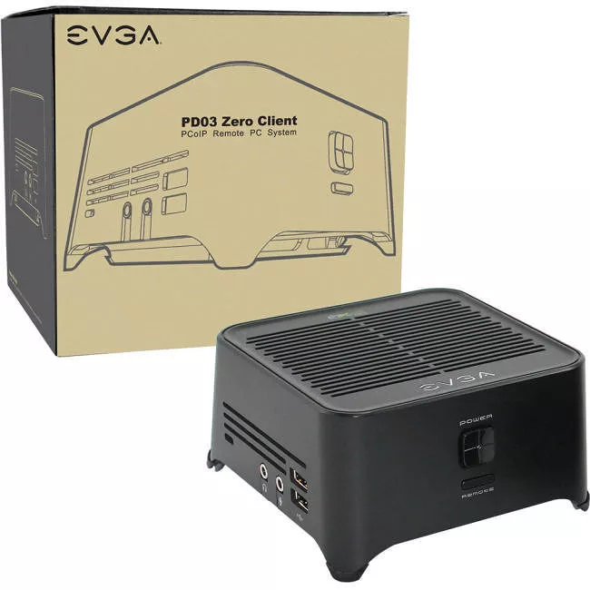 EVGA 124-IP-PD03-KA PD03 Zero Client - Teradici Tera1100 - TAA Compliant