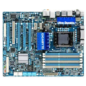 GIGABYTE GA-X58A-UD3R Desktop Motherboard - 1x Socket B LGA-1366 - Intel X58 Express - 6x DDR3 - RAID - 4x PCIe x16 - ATX