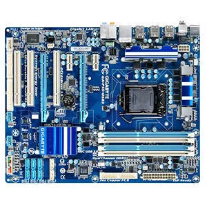 GIGABYTE GA-P55-USB3 Desktop Motherboard - 1x Socket 1156 - Intel P55 Express - 4x DDR3 - RAID - 2x PCIe x16 - ATX