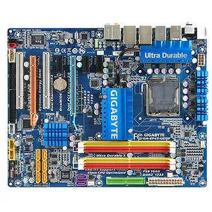 GIGABYTE GA-EP45-UD3P Desktop Motherboard - 1x Socket T LGA-775 - Intel P45 Express - 4x DDR2 - RAID - 2x PCIe x16 - ATX