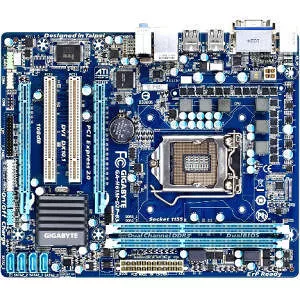 GIGABYTE GA-H61M-D2P-B3 Desktop Motherboard - 1x Socket H2 LGA-1155 - Intel H61 Express - 2x DDR3 - 1x PCIe x16 - Micro ATX