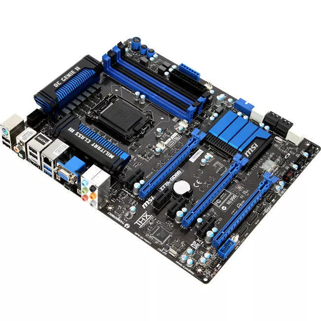 MSI Z77A-GD80 Desktop Motherboard - 1x Socket H2 LGA-1155 - Intel Z77 Express - 4x DDR3 - RAID - 3x PCIe x16 - 1x RJ-45 - ATX